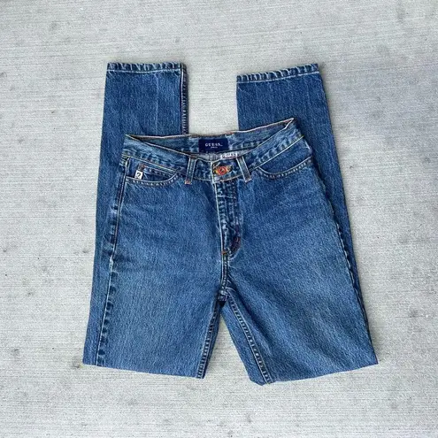 Guess 90s Vintage  Highwasited Straight Leg Mom Jean Size 27