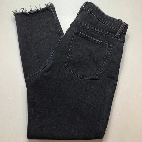 Abercrombie & Fitch A&F Curve Love Skinny High Rise 28 Black Ripped