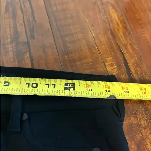 Liverpool Madonna mid rise stretch skinny black faux suede jeans size 4/27