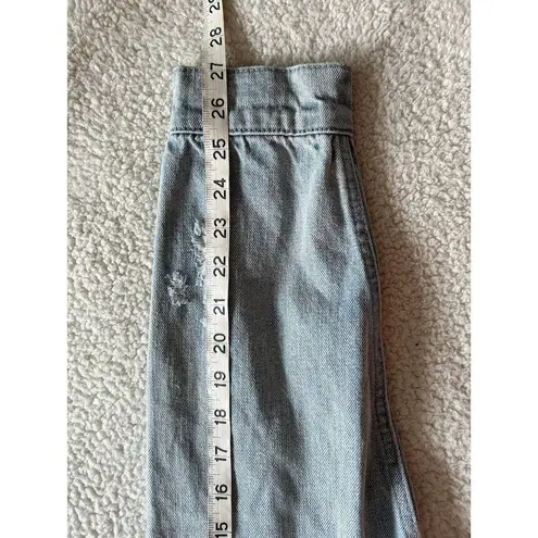 Pistola Womens Denim Oversize Jacket Sun Bleached Distressed Blue Sz XS/S