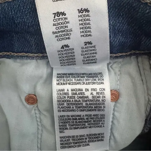 MOTHER The insider Crop Step Fray Jeans In Work Hard Play Hard Size 25 Blue