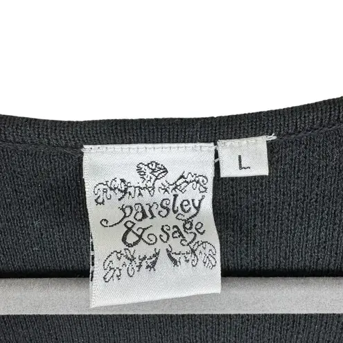 Parsley & Sage Black Green V