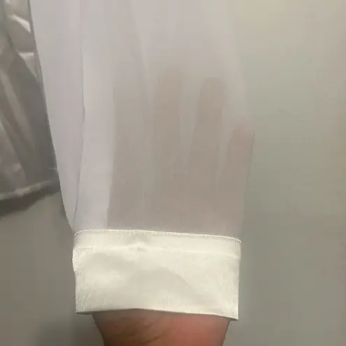 THE EMPOWER SHEER LONG SLEEVE BUTTON UP Size XL - Image 5