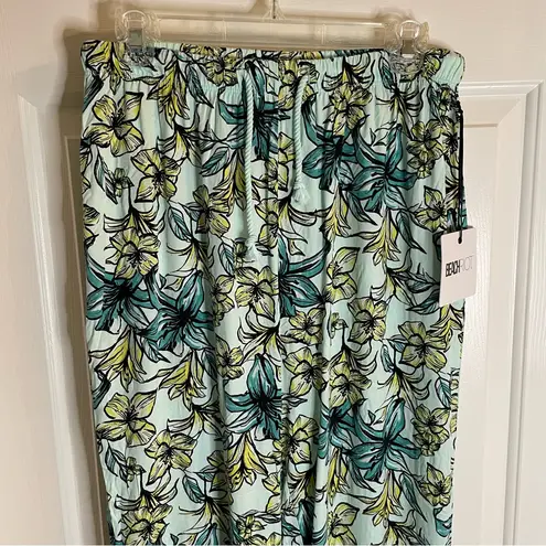 Beach Riot Blue Lagoon Beach Pants Wide Leg Size Medium multi color coastal