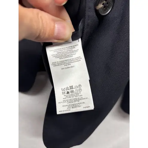 Brooks Brothers Classic Fit Black Wool Blazer Women Size 10 Preppy Career