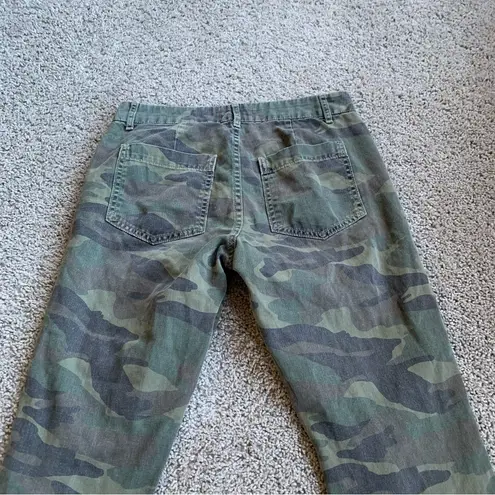 Sundry  Camo Cotton Twill Zip Jogger Pants w/ Color Side Stripe Size 25