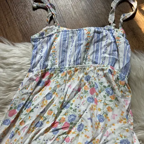 Anthropologie  Maaji Backyard Spell Cutout Floral Reversible Mini Dress