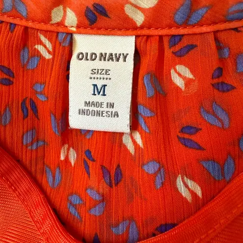 Old navy Orange Floral Dress size M Size M