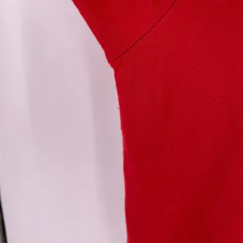 Lou & grey  Round Neck Long Sleeve Pullover Shirt Red Orange