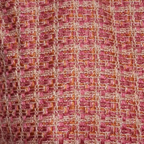 Norton Mcnaughton  pink multi tweed blazer size 6p