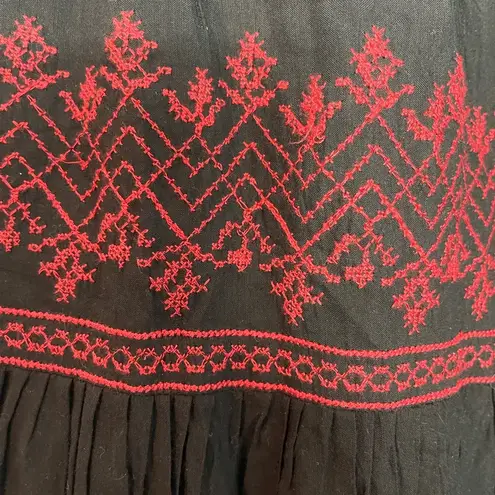 Anthropologie  Pinnacle By Shruti Sancheti Tiered Embroidered Midi Skirt