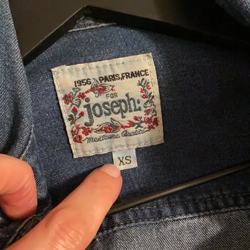 Joseph Vintage For long sleeve button down denim shirt, XS