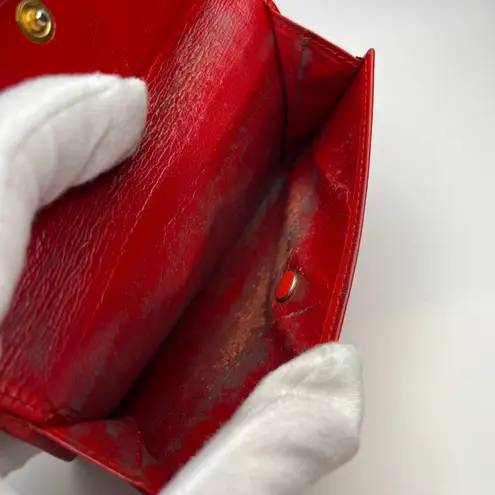 Loewe Anagram Embossed Pebble Grained Calfskin Leather Tri-fold Wallet- Preowned