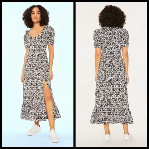 Likely ππ Saylor Dress ~ Black & White Abstract Floral Print 6 NWT