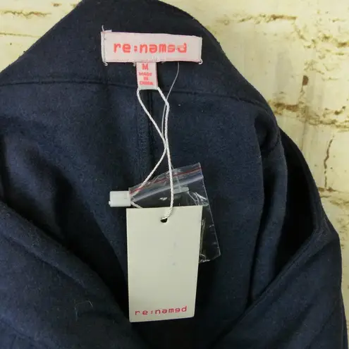 re:named Skirt Womens M Navy Blue Felt Mini Patch Pockets Army Utility Gorpcore