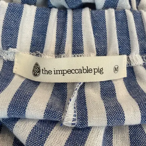The Impeccable Pig Blue & White Striped Beachy Women's Tank Top