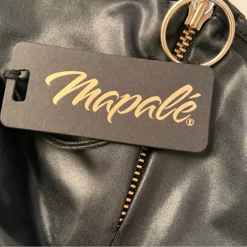 Mapale Black Wetlook Romper Lingerie Set NEW Size L/XL