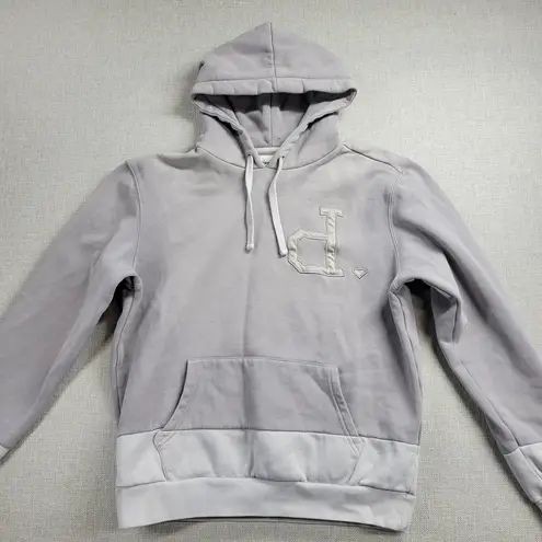 Diamond Supply Co. Womens Hoodie Size M Gray Colorblock Drawstring Pullover