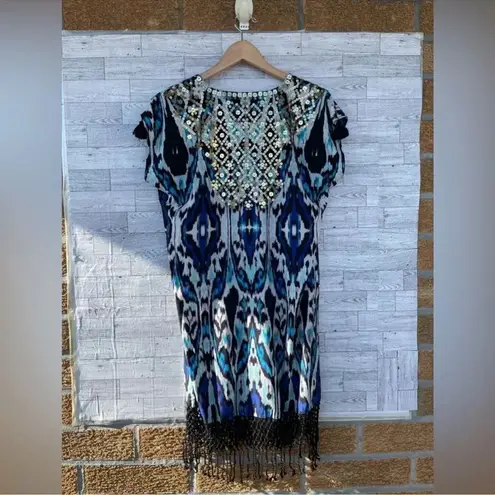 FIGUE ANAIS MINI DRESS SMALL Blue