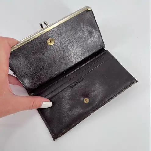 Vintage brown wallet 80s Brown