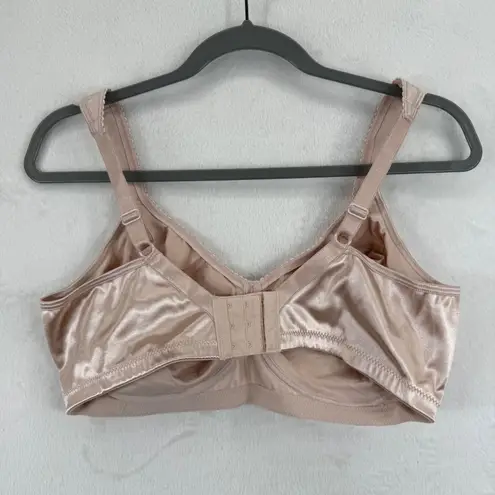 Playtex Secrets Undercover Comfort Wire Free Bra 40 D Beige Floral