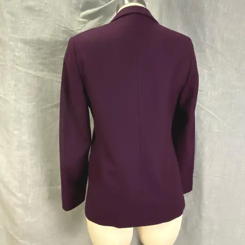 Vintage Brian Tucker Made in Ireland Plum Wool Blazer Tailored 2