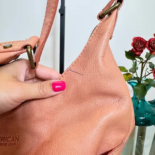 AMERICAN LEATHER CO Pink Salmon Hobo bag