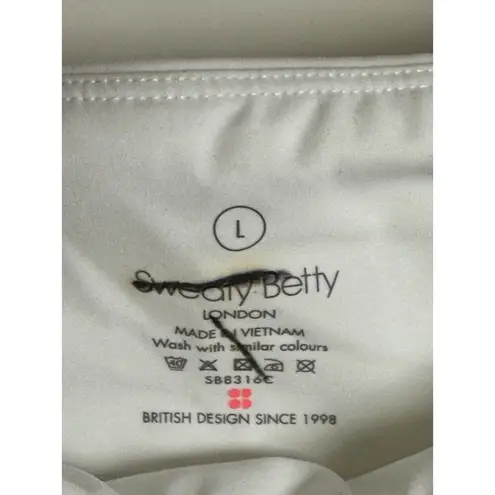 Sweaty Betty  Women's Size Large High Rise Track Speed White 3" Running Shorts