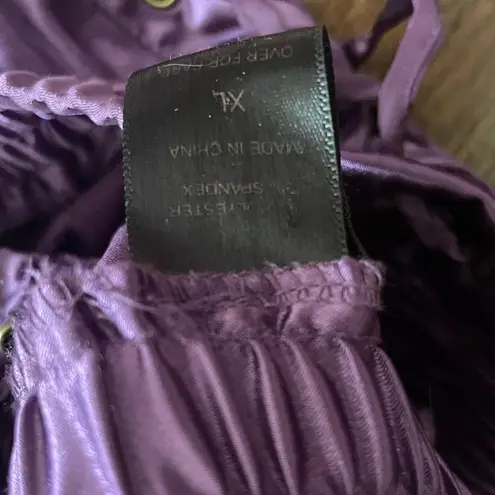 Ashley Stewart silky purple top, size XL
