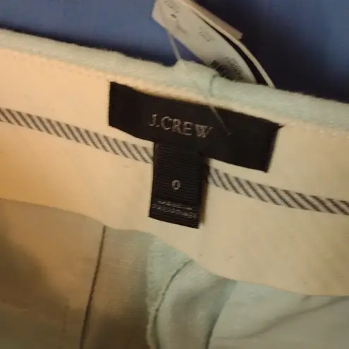J.Crew  pastel green trousers size 0