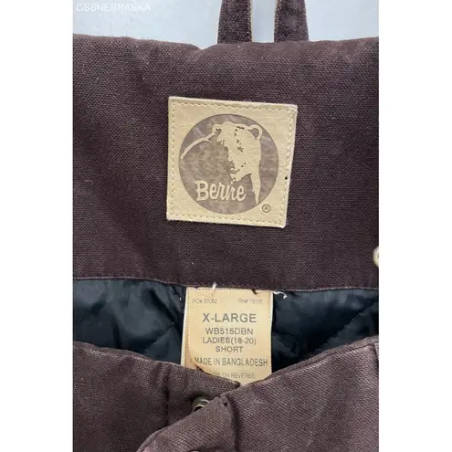 Vintage Bernie Brown Women's Burgundy Dungarees