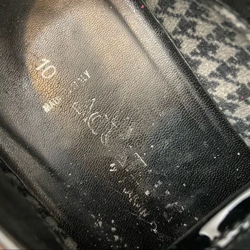 Aquatalia Quilted Black Leather Platform Oxford Sneakers