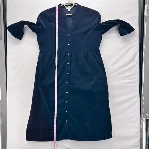 Croft & Barrow Corduroy Dress Navy Blue Large