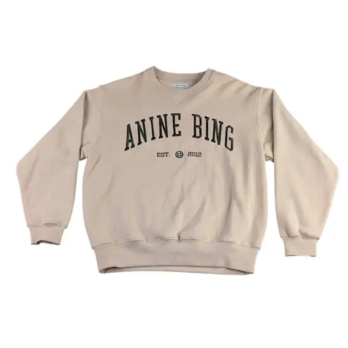Anine Bing Dylan University Logo Sweatshirt Large 100% Cotton F268 - Image 3
