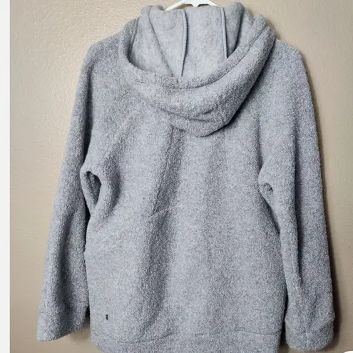 Lululemon  So Sherpa Wool Blend Boucle Gray Heather Hooded Zip Jacket size 2