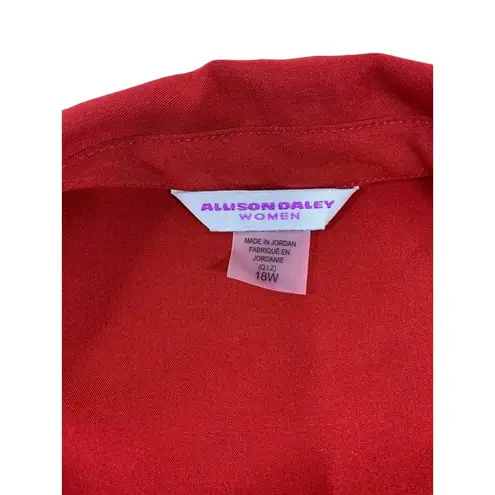 Allison Daley Women's Knee Deep Brick Red Zipper Top