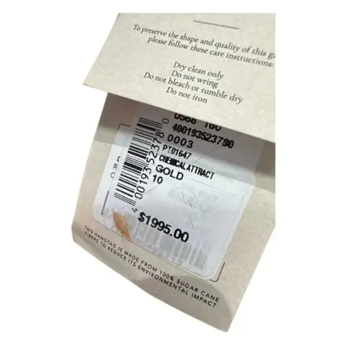 NWT Johanna Ortiz Chemical Attraction Metallic Feather Trim Minidress Gold Sz 10