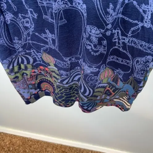 Desigual  Fabiola dress long sleeve maroon tie waist v-neck pattern v-neck small