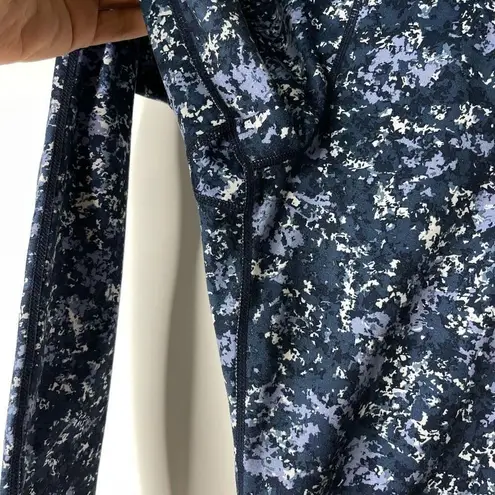 JoyLab High Rise Comfort Fabric Leggings (Blue Printed) - Medium