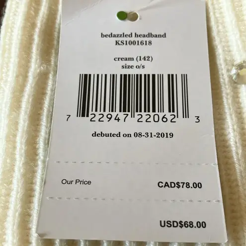 Kate Spade : Cream bedazzled headband- winter- OS - Image 4