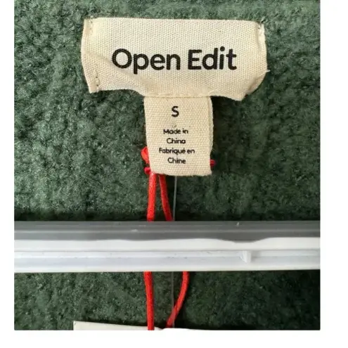 Nordstrom Open Edit ‎ Green & Blue Long Sleeve Crew Neck Size Small NWT - Image 4