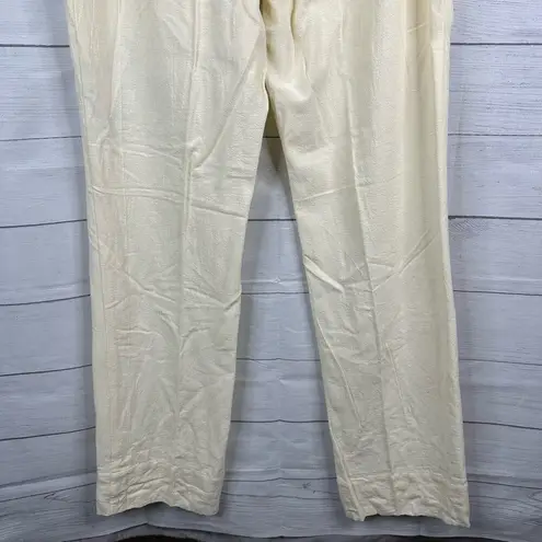 Soft Surroundings  Womens size Large Tall Cotton Cream Pull On Pants 43382