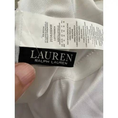 NWT Lauren Ralph Lauren Women Plus Size 18W Luxury Paisley One Shoulder Swimsuit