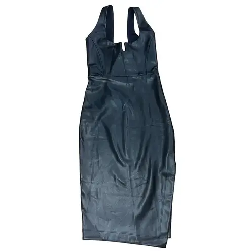 Alix NYC Neve Faux Leather Dress in Black XSmall New Womens Vegan Bodycon