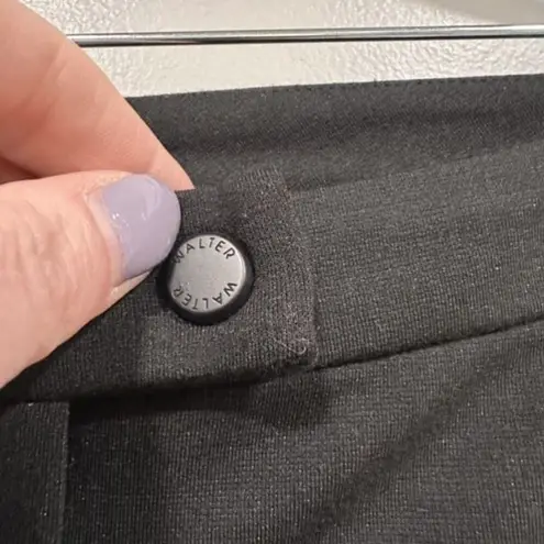 W118 By Walter Baker NWT Women's Shane Leather Ponte Moto Pants Black Size XS