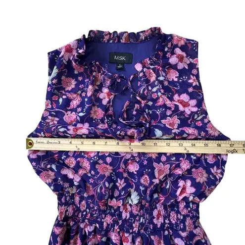 MSK Floral Sleeveless Maxi Dress