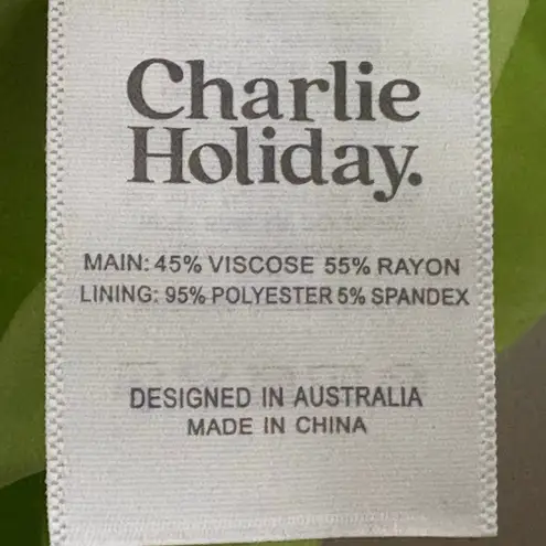 Charlie Holiday Womens Nixon Green Retro Floral Size 6 Mini Dress