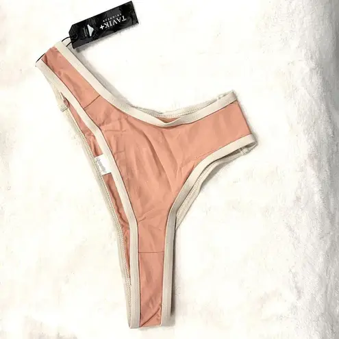 NWT Tavik Jayden Moderate Swim Bottom Color Blocked in Desert Clay/Tapioca