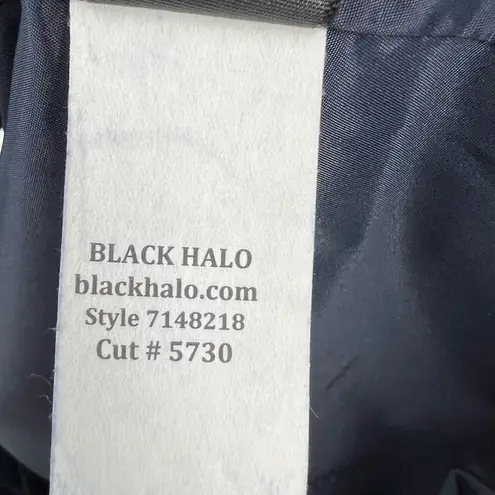 Black Halo dress 12 blue floral watercolor sweetheart sleeveless sheath NEW