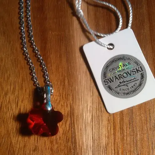 Swarovski Austrian Crystal Star Shaped Pendant Necklace